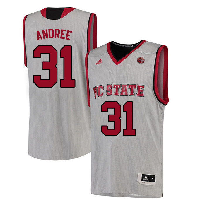 Men #31 Pat Andree NC State Wolfpack College Basketball Jerseys Sale-White
